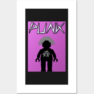 Punk Guitarist Minifig, Customize My Minifig Posters and Art